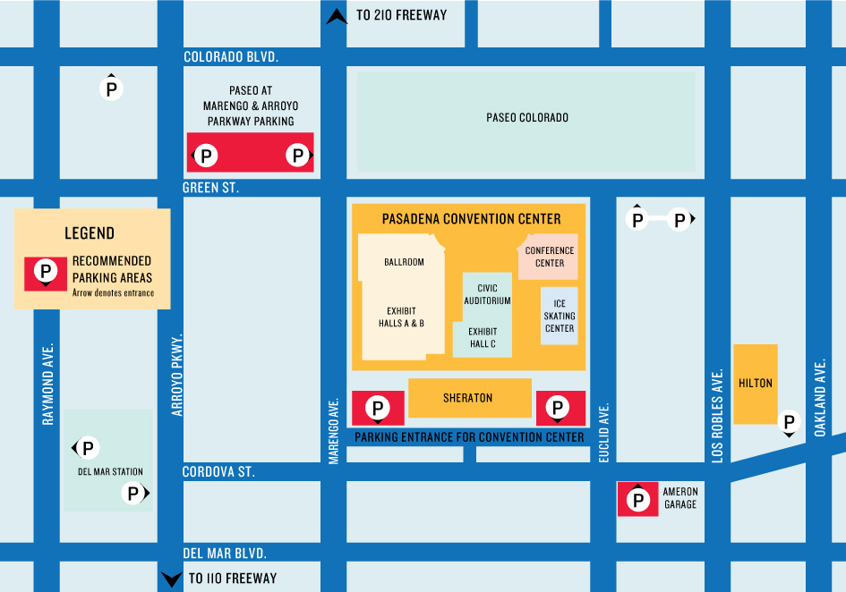 Pasadena Convention Center, Conference Center, Civic Auditorium, Ice Skating Center, Exhibit Halls, Ballroom, Sheraton